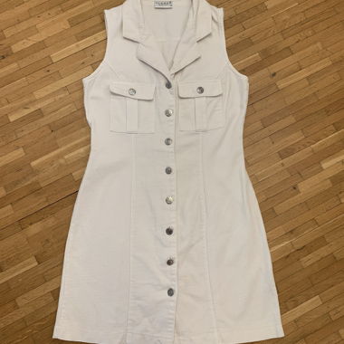 White Hennes Button Dress