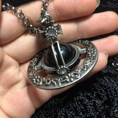 Vivienne Westwood Black- und Grey-Orb-Kette