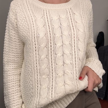 Strickpullover weiss 