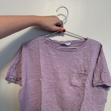 Tshirt top short lila
