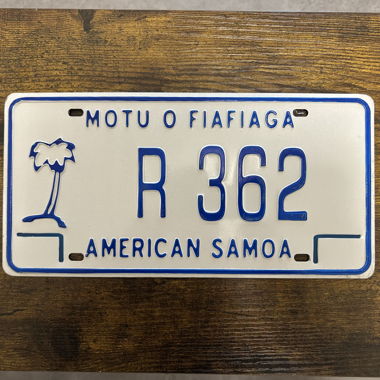 U.S. Autoschild, American Samoa R 362