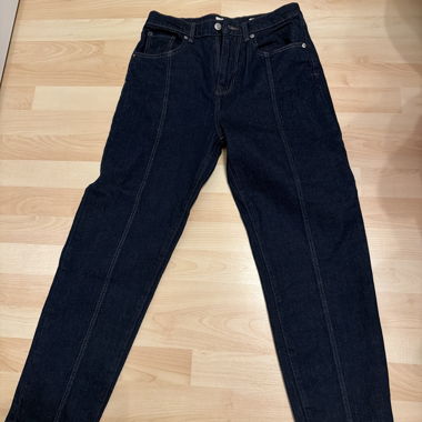 Jeans vita alta blu scuro