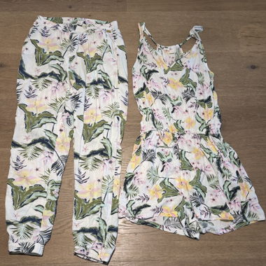 Roxy Set mit Tropenprint