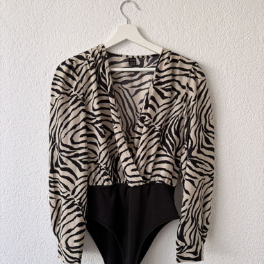 Body con stampa zebrata