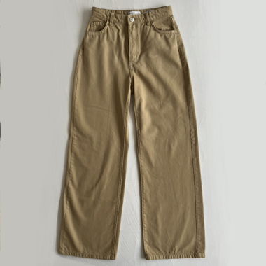 beige high rise wide leg jeans