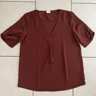 Blouse couleur rouille