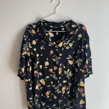 Floral Short-Sleeve Blouse