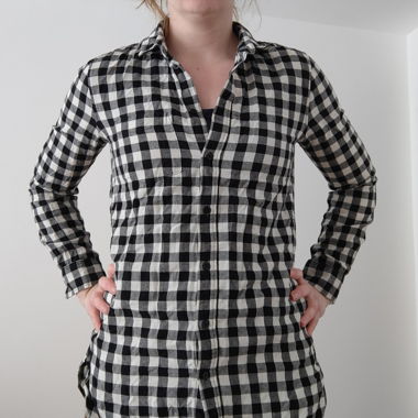 Vendo camicia lunga a quadretti 