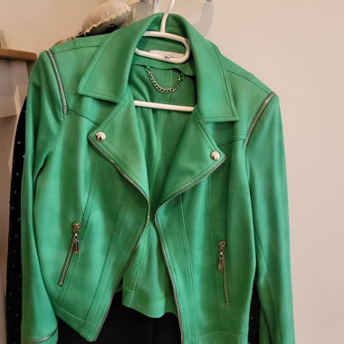 Green Biker Jacket