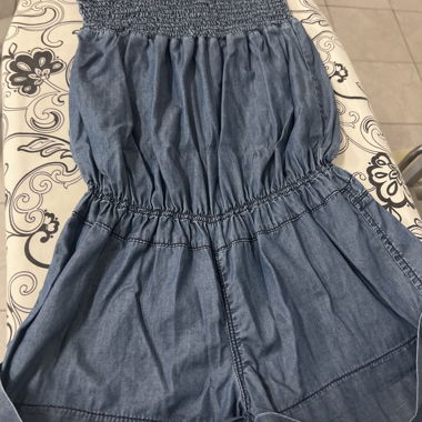 Denim-look jumpsuit
