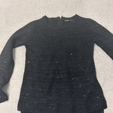 Pull en maille noir avec des paillettes 36/38