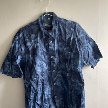 Camicia Blu a Maniche Corte Key West