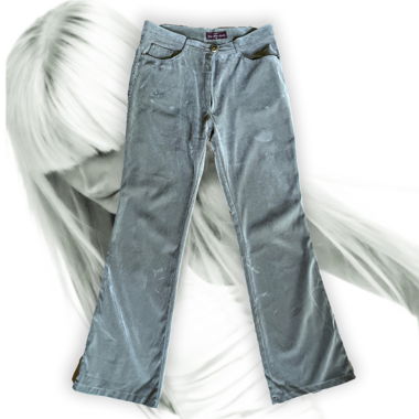 Vintage-Cordhose in Grün