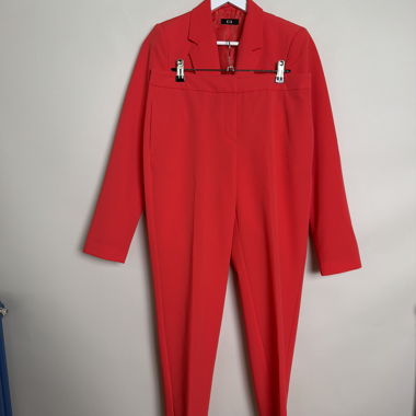 C&A Set aus rotem Blazer und Hose