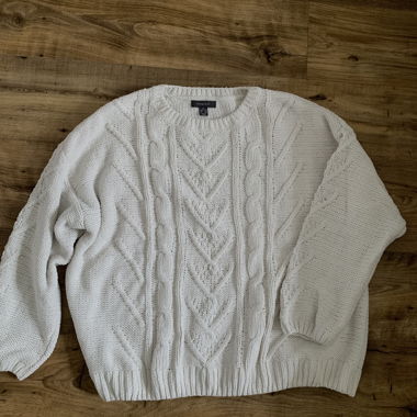Strickpullover weiss
