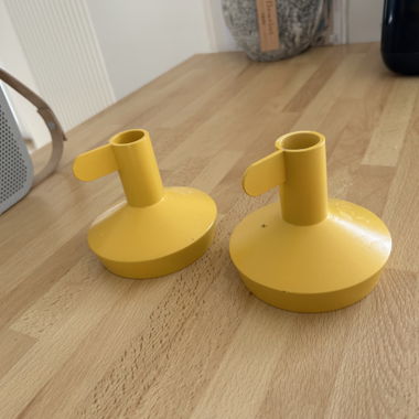 Yellow Normann Copenhagen candleholders