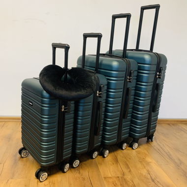 5 tlg Hartschalen Koffer BUNDLE wayBAG GRÜN NEU