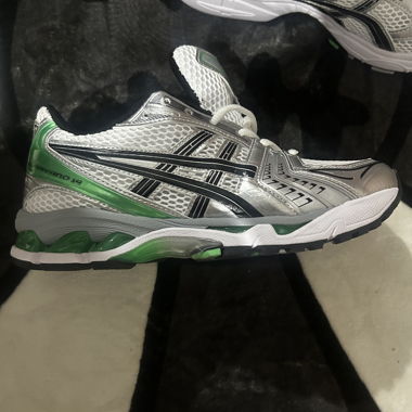 Asics Running Shoes White-Green