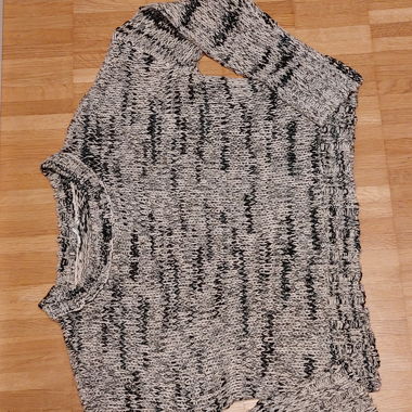 Strickpullover schwarz-weiss