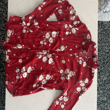 Chemise à fleur manches longues 