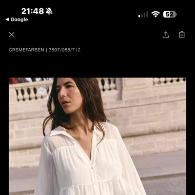 Zara Weisses Sommerkleid gr M, aktuelle Kollektion