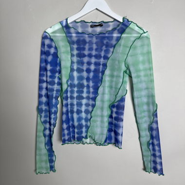 Top manches longues en mesh ZARA