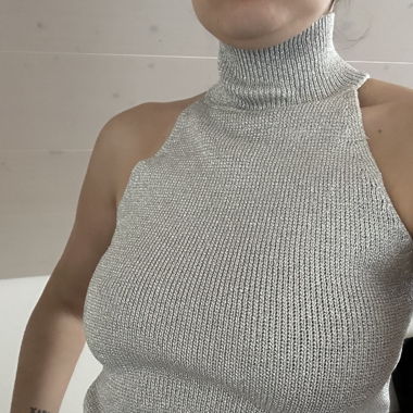 Silver top H&M 