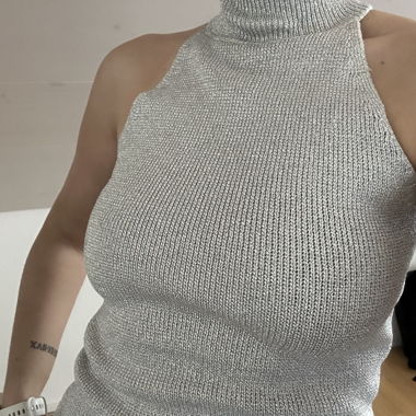Silver top H&M 