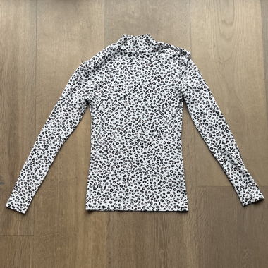 Top Collo Alto Stampato Leopardo