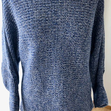 Maglione in maglia Someday Gr. 40 L, blu-bianco