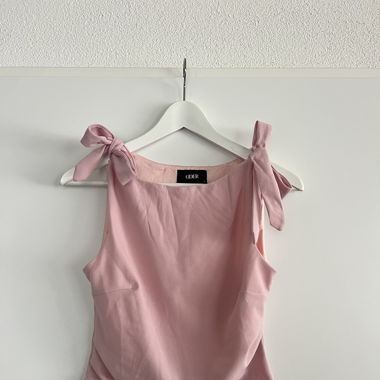 Rosa Top mit Bowknots, Grösse S