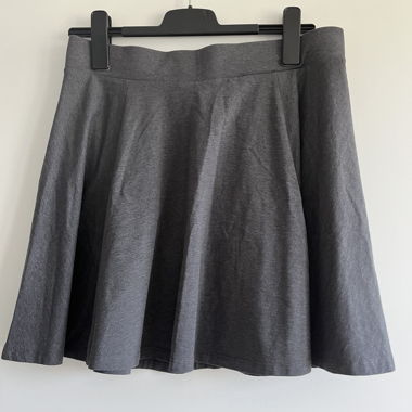 Grey Flared Skirt