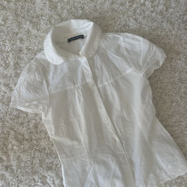 Camicia bianca ricamata
