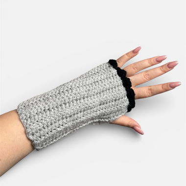 Mitaines sans doigts en crochet faites main