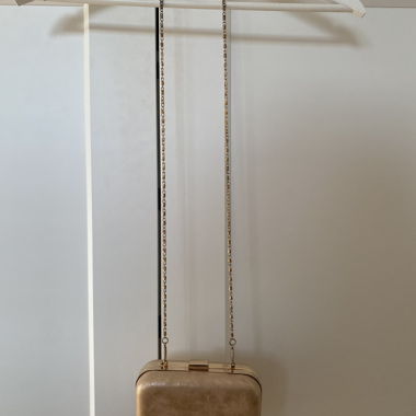 Clutch handbag rosé / gold