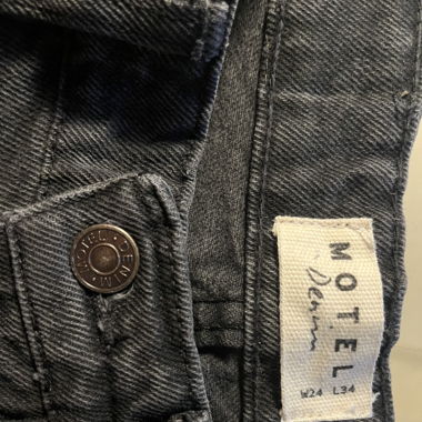 Motel Rocks Low Rise Parallel Jeans Vintage Black