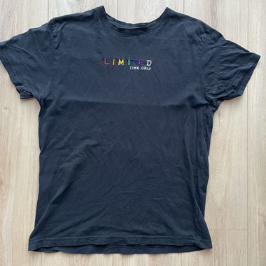 T-shirt nero con stampa Night addict