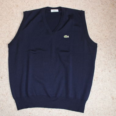 Lacoste knitted vest jumper navy