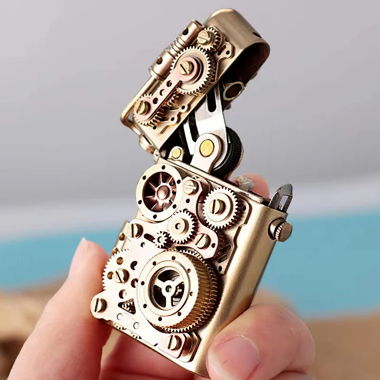 Steampunk Zahnrad Feuerzeug mit Retro Design
