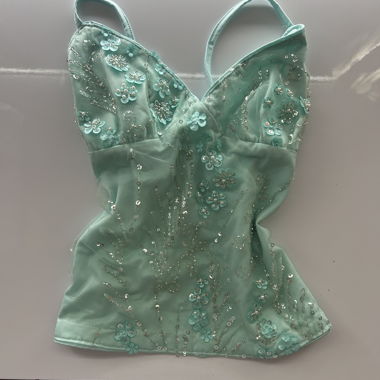 Top Glitter Menta
