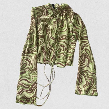 Haut vert transparent 