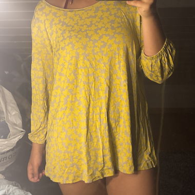 Yellow Floral Top