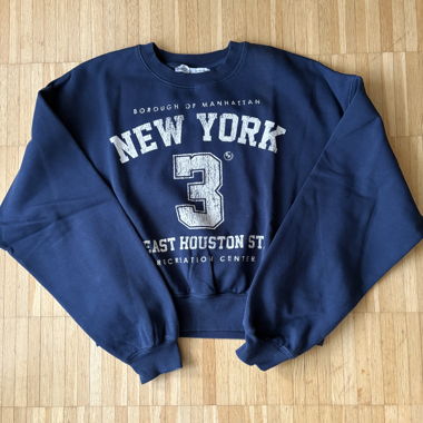 New-York-Sweatshirt marineblau