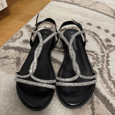 Glitzer Sandalen Gr. 39