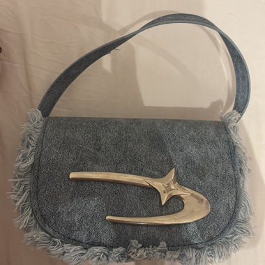 Sac en denim avec fermeture en étoile (style Y2K)