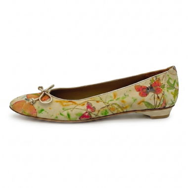 Stuart Weitzman Bria Ballerina EU 42 Metallizzato
