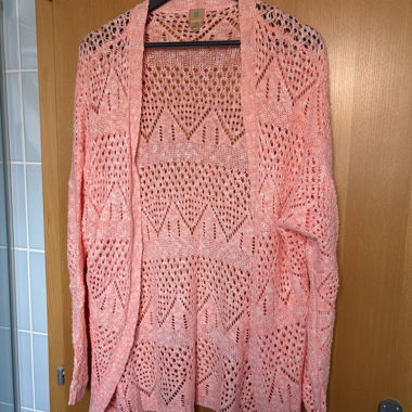 Gilet traforato rosa