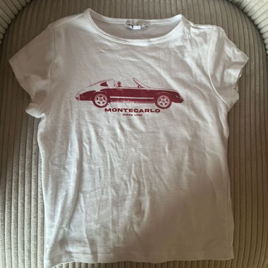 Baby Tee with Monte Carlo auto print 