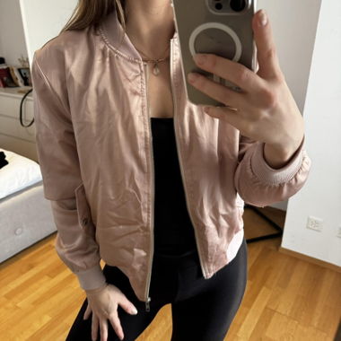 Cute rosé pastel Bomber Jacket