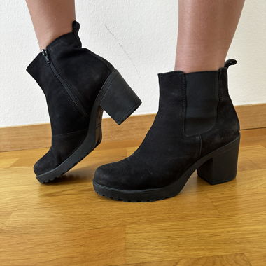 Black ankle boots